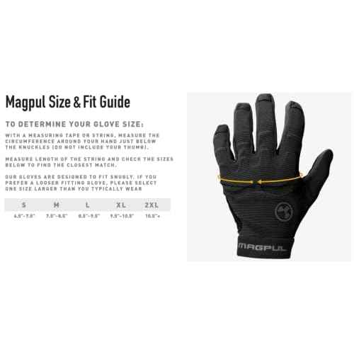 Magpul Patrol Glove 2.0 Lightweight Tactical Leather Gloves