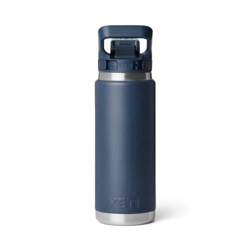 YETI Rambler 18 oz Navy Leakproof Water Bottle with Flip Chug Cap