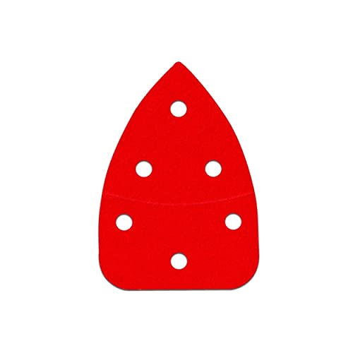 80-Grit Detail Sanding Sheets - Coarse, 5-Pack with 6 Holes