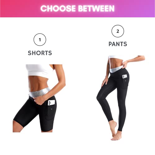 Nano Hertz Sauna Sweat Suit Shorts XX-Large Men Women Body Shaping Fitness Gear