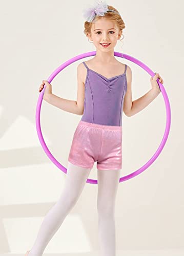 Girls Sparkle Athletic Shorts for Gymnastics, Dance and Tumbling