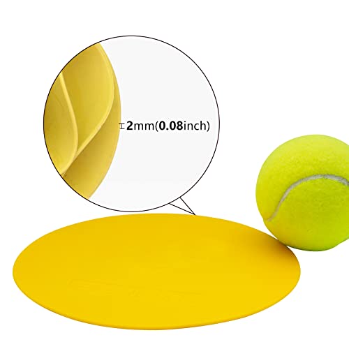 6-Inch Non-Skid Flat Cone Spot Markers for Sports Training - Without Hole