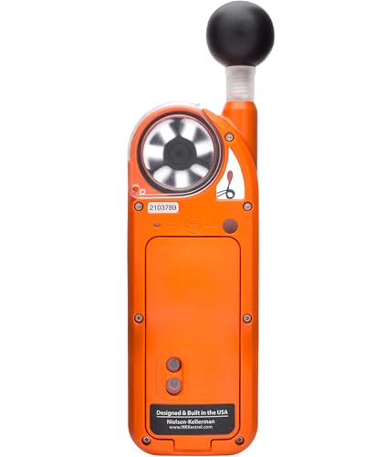 WBGT Heat Stress Monitor with Vane Mount - Non-Bluetooth, Orange