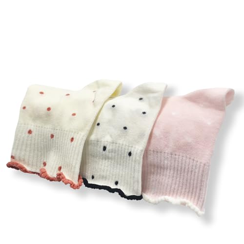 Non-Slip Pilates Grip Ankle Socks for Women - 3 Pair Set - Milk White