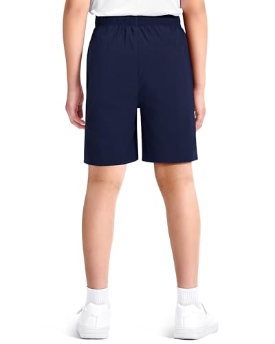 Somaibo Boys Athletic Shorts 13-14 Years 3-Pack Black Navy Gray Quick Dry Pockets