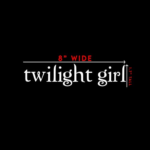 Twilight Girl Sticker Decal for Notebooks, Cars & Laptops - 8" x 1"