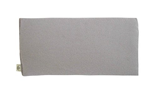 Weighted Cotton Flannel Eye Pillow - Unscented Gray - 8.5 oz Flax Seed
