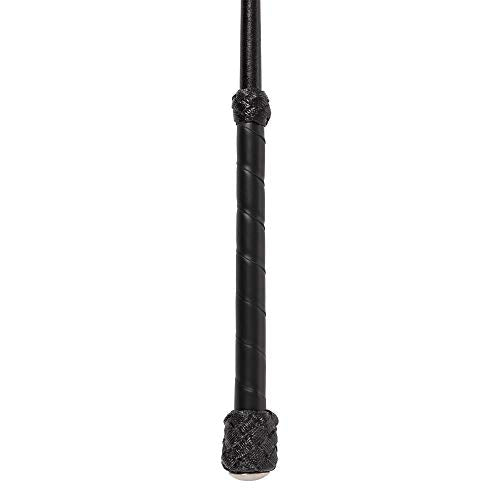 Huntley Equestrian 16-Inch Leather Jumping Bat Riding Crop with Leather Handle