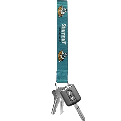 NFL Jacksonville Jaguars Lanyard Key Chain - One Size Black