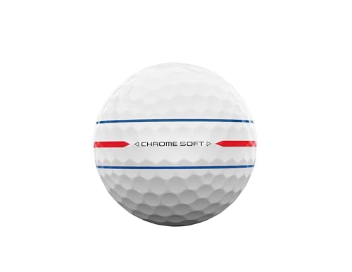 Chrome Soft Golf Balls - 360 Triple Track Technology, One Dozen