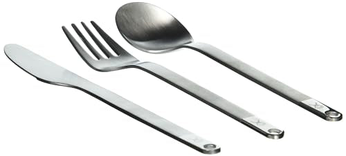 Hydro Flask Stainless Steel Flatware Set Black - Spork, Knife & Lanyard