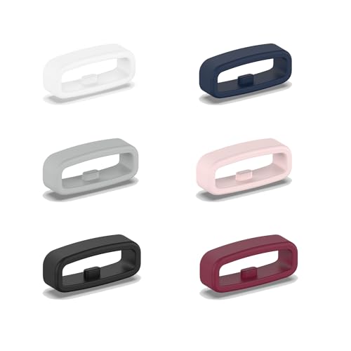 Silicone Band Keepers for Garmin Watch - 6-Pack Fastener Rings