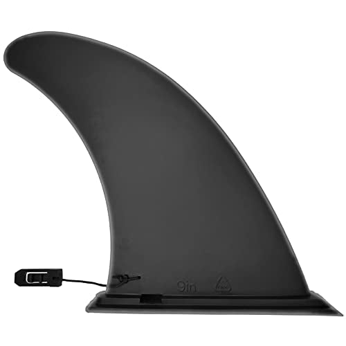 9" Paddle Board Fin Replacement - Nylon Fiberglass, No-Tool Install