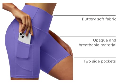 IUGA 6-Inch Tummy Control Biker Shorts for Women - Yoga & Workout Compression