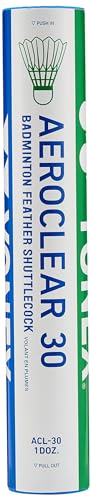 Aeroclear 30 Feather Badminton Shuttlecock - Premium Goose Feathers