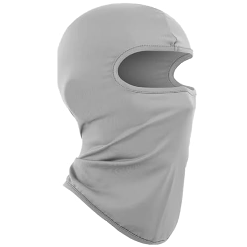 Balaclava Ski Mask Neck Gaiter - Windproof Winter Face Cover - Light Grey