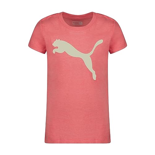 Puma Girls Core Logo Pink T-Shirt 6X Ignite Crewneck Lightweight Tee