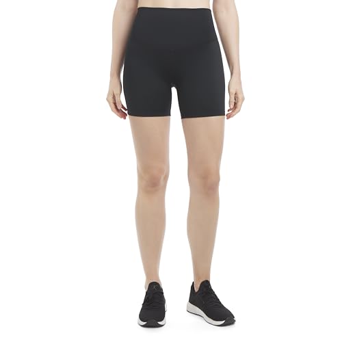 Danskin Women's Active 2-Pack Motivate 5" Bike Shorts X-Large Pacific Blue/Black