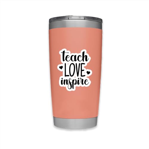 Teach Love Inspire Vinyl Decal - 2.5 Inch Motivational Sticker