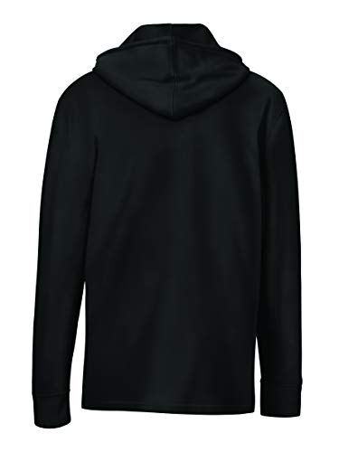 Champion Men’s Long Sleeve T‑Shirt Hoodie - Small Black Classic Script Logo (Retired Colors)