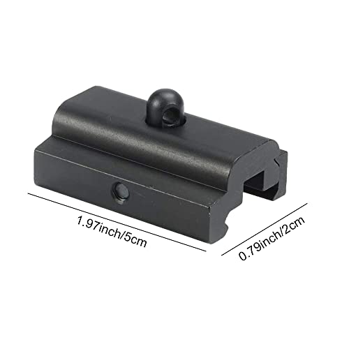 Quick Detach Bipod Adapter for Picatinny Weaver Rail - Aluminum
