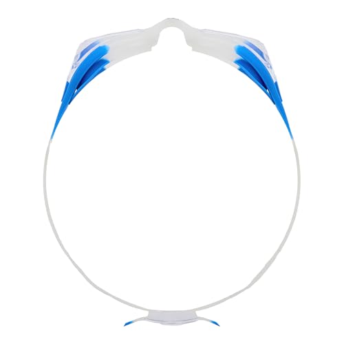 Hydra Flare Swim Goggles - Anti-Fog, Wide Vision, One Size - Clear/Blue