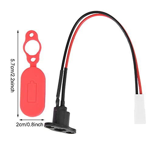 Electric Scooter Charging Port with Waterproof Silicone Sleeve