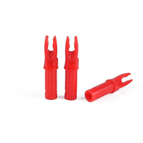 Archery Arrow Nocks - 30Pcs 0.246 Inch Inserts for 6.2mm Shafts - Red