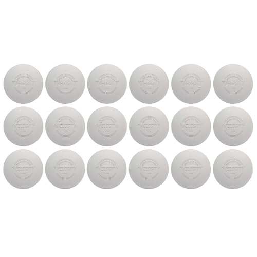 Velocity Lacrosse Balls - 18 Practice White Balls for Training, NFHS & College Approved