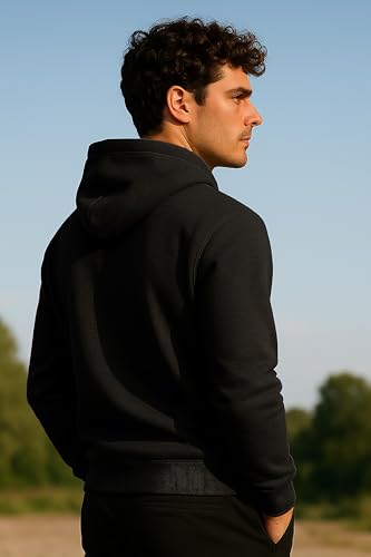 Andrew Scott Black Medium Unisex Cotton Hoodie with Fleece - Multi Pack