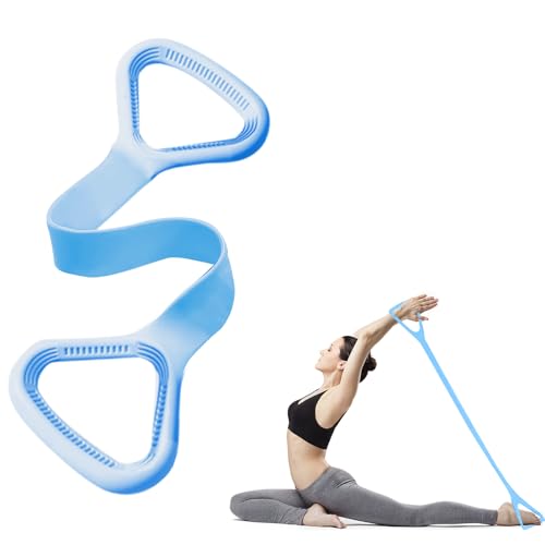 Figure 8 Resistance Bands with Handles - Light Blue