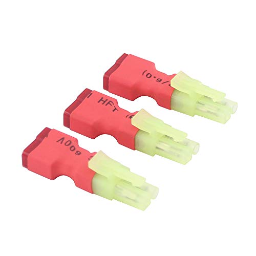 3pcs Mini-Tamiya to T-Plug Style Female Adapter - Reversed Polarity