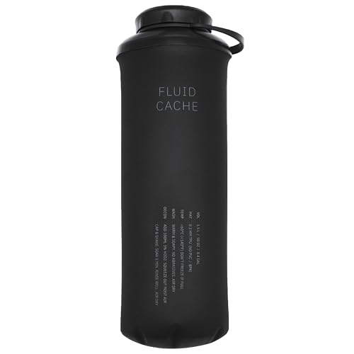 Fluid Cache 1.5L Portable Male Urinal Bottle - Leak-Proof, Discreet Black Car & Travel Urine Bag