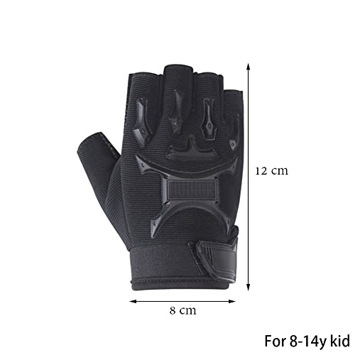 Children's Half Finger Gloves for Cycling and Skateboarding