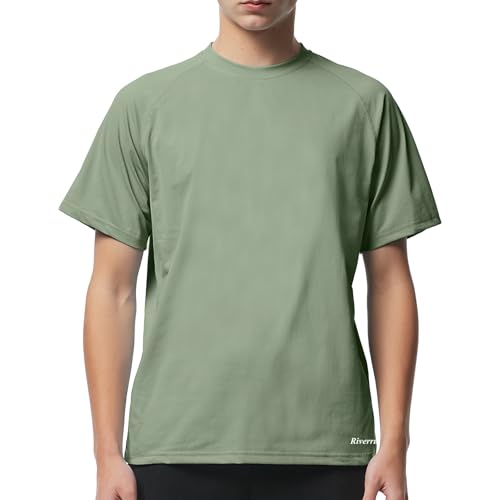 Moisture-Wicking Fishing T-Shirt - UPF 50+ Sun Protection - Bean Green / Medium