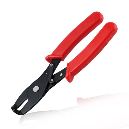 Strain Relief Crimper, Strain Relief Bushing Pliers Anti-Rust Low Carbon Steel Electrical Pliers Power Cable Fasten Wire Cable Tool for Assembly Electrical Strain Relief Bushing Wire Grommet