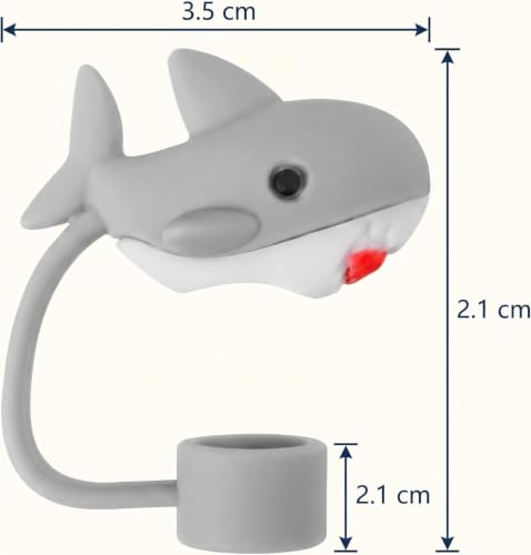 Silicone Shark Straw Cap Covers for 40oz & 30oz Tumblers