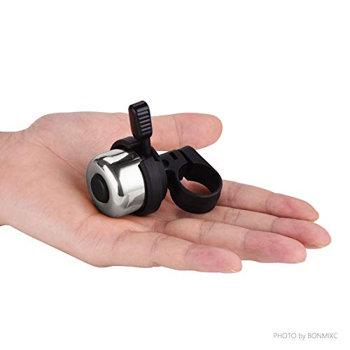 Brass Mini Bike Bell - Clearer, Louder Tone - Silver