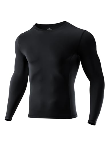 Men's Long Sleeve Compression Shirt - Black, Medium