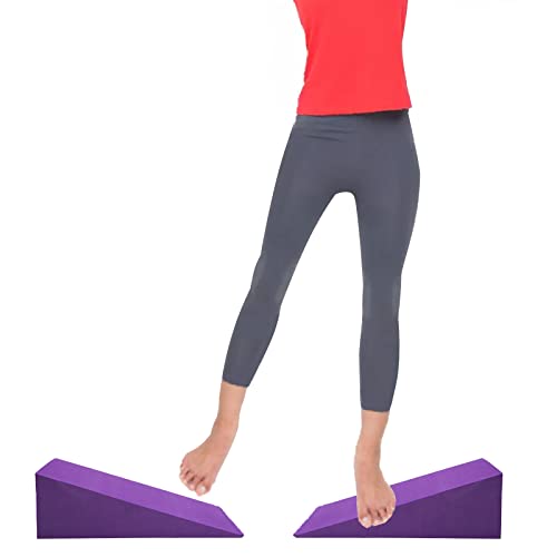 Yoga Foam Wedge Set - 13" EVA Slant Board for Stretching & Strength