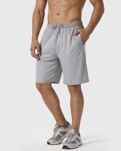 Men's Large Black Athletic Shorts 2-Pack - Quick Dry Workout Gym & Running