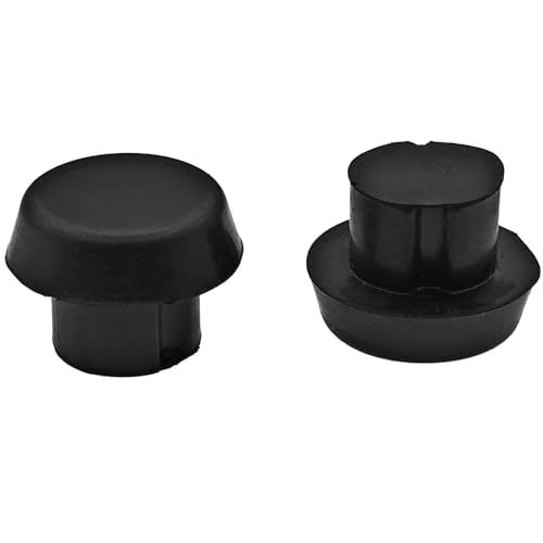 8 PCS Pool Cue Bottom Rubber Protective Plugs - Black Billiard Tail Covers