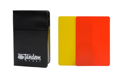 Referee Penalty Cards Set - Red & Yellow Sports Cards with Wallet