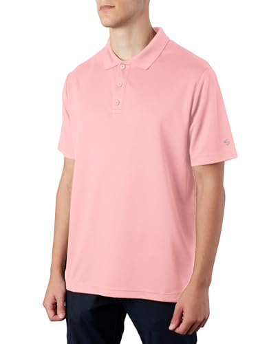 Southpole Men's Birdseye Performance Polo Shirt XL Pink Moisture-Wicking