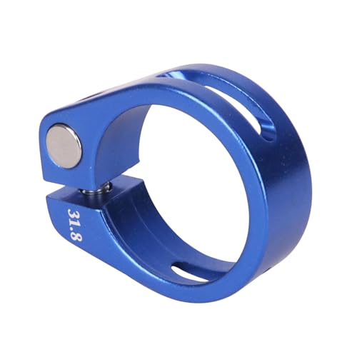 Aluminum Alloy Bike Seatpost Clamp - 31.8mm - Blue