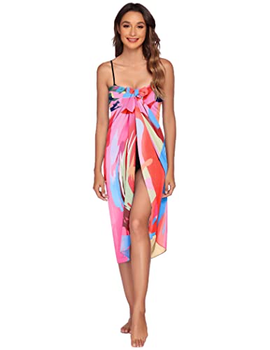 Women’s Sarong Swimsuit Coverup - Sheer Chiffon Wrap, A-1 Piece