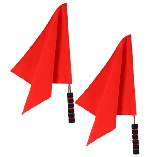 Referee Flags Set - 2 Pieces Handheld Signal Flags for Sports