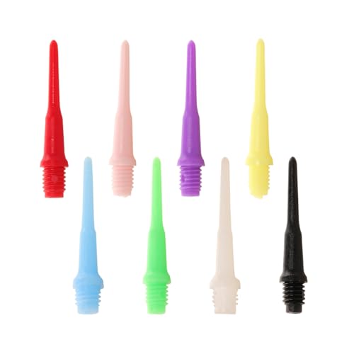 80 Pcs 2BA Thread Plastic Soft Tip Dart Points - Multicolor
