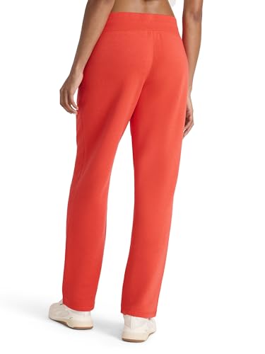 Cozy Classic Sweatpants for Women - Midweight Cotton-Poly Fleece - Medium / Energy Red