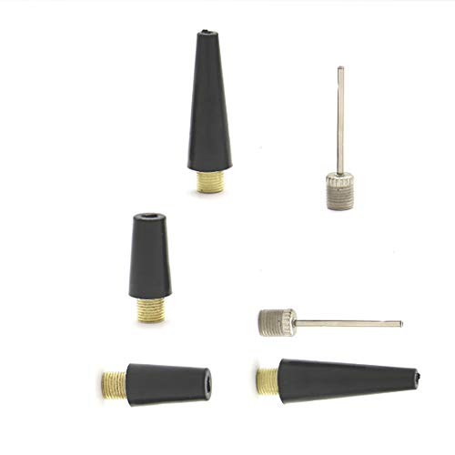 6-Piece Bicycle Tire Pump Inflator Kit with Needles and Adapters